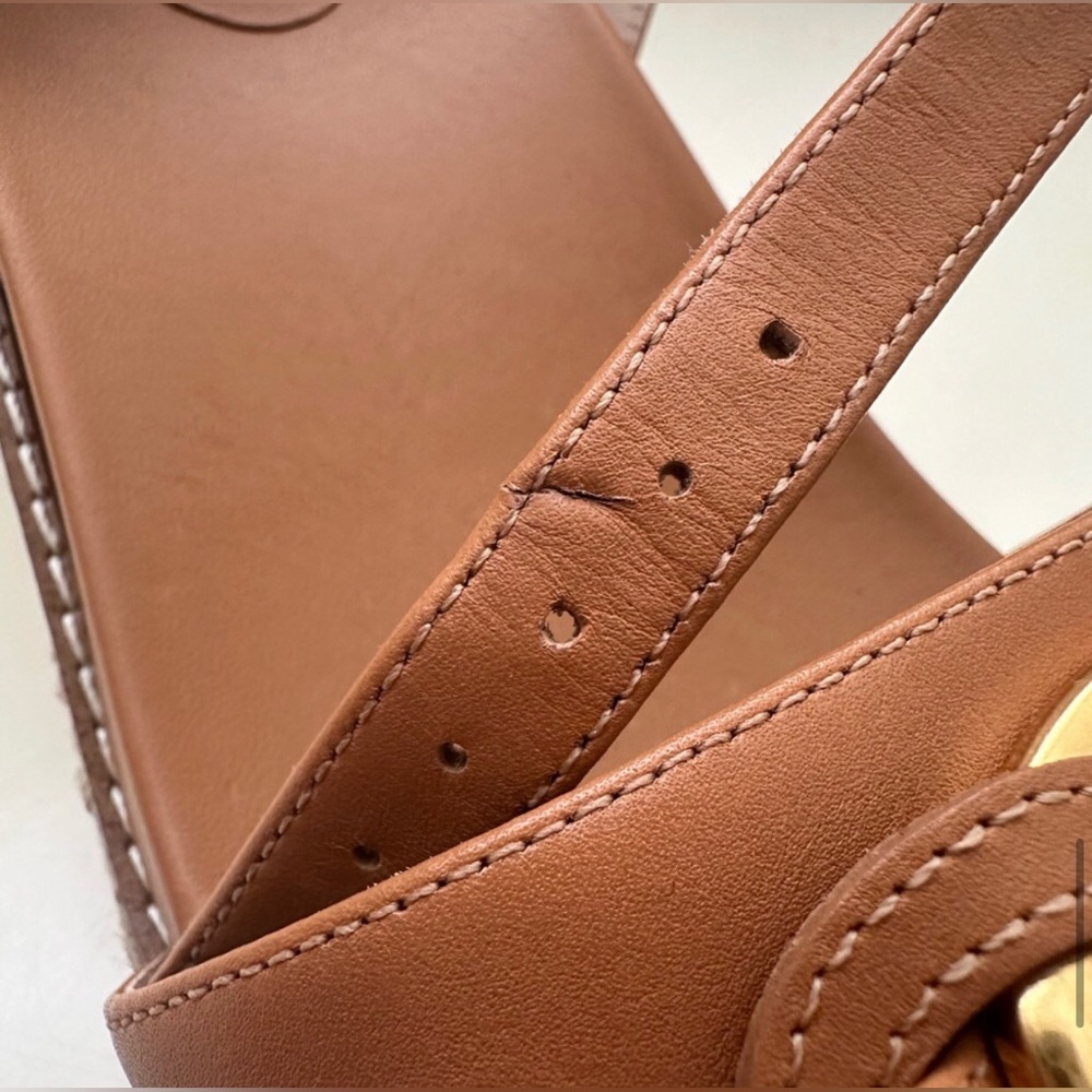 Cole Haan Cloudfeel Espadrille Link Wedge Sandal - Pecan 💞 - Picture 13 of 13